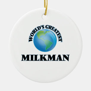 World's Greatest Milkman Ceramic Tree Decoration