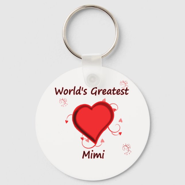 World's Greatest mimi Key Ring (Front)