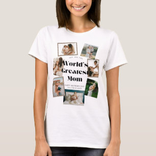 World's Greatest Mom 7 Photo Collage T-Shirt