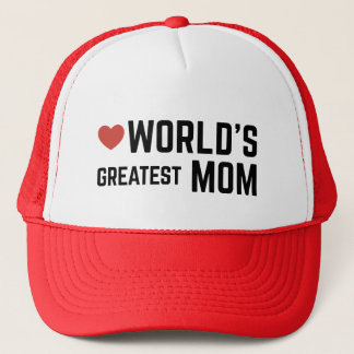 WORLDS GREATEST MOM TRUCKER HAT