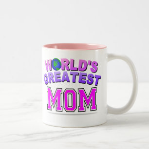 WORLD'S GREATEST MOM Two-Tone COFFEE MUG