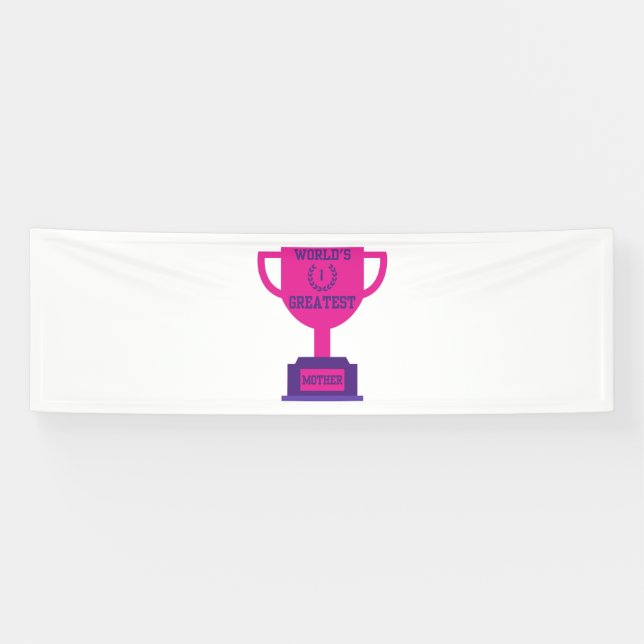 World's Greatest Mother's Day 2.5x8 Vinyl Banner (Horizontal)