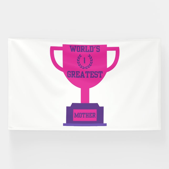 World's Greatest Mother's Day 6x10 Vinyl Banner (Horizontal)