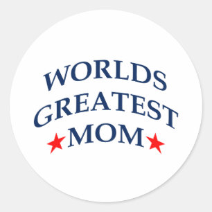 Worlds Greatest Mum Classic Round Sticker