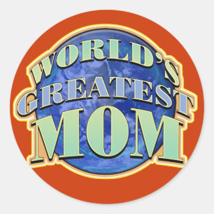 Worlds Greatest Mum Classic Round Sticker