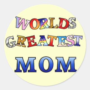 Worlds Greatest Mum Classic Round Sticker