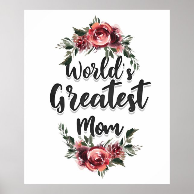 World's Greatest Mum | Gift For Mum Poster (Front)