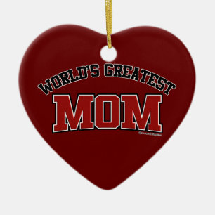 World's Greatest Mum Heart Ornament