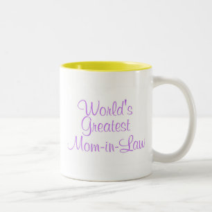 Worlds Greatest Mum In Law Two-Tone Coffee Mug