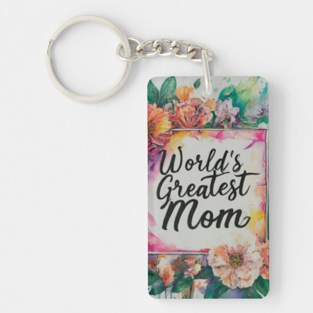 World's Greatest Mum Key Ring (Front)