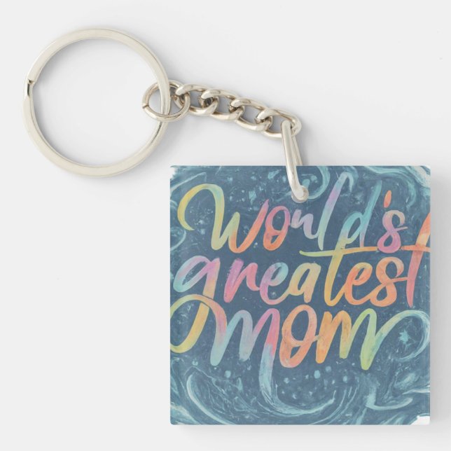 World's Greatest Mum Key Ring (Front)