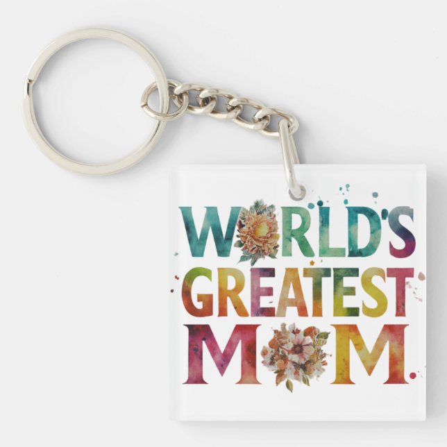 World's Greatest Mum Keychain (Front)