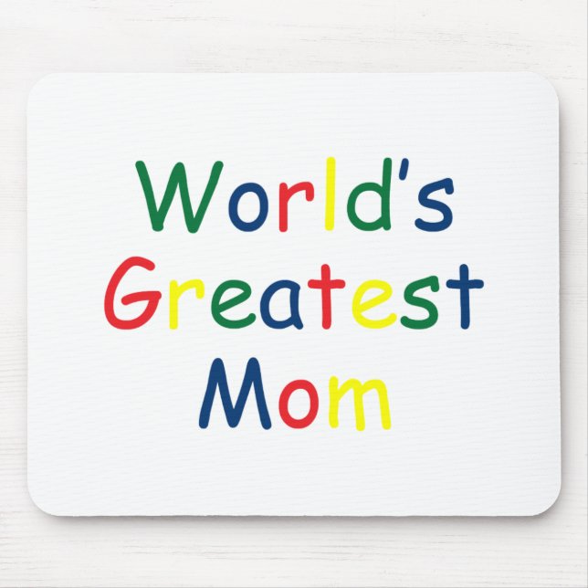 Worlds Greatest Mum Mouse Pad (Front)