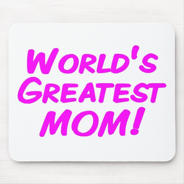 World's Greatest Mum Mouse Pad (Front)