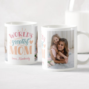 World's Greatest Mum Personalised Photo Coffee Mug