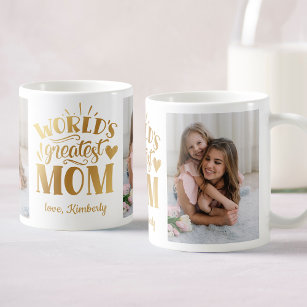 World's Greatest Mum Personalised Photo Collage Coffee Mug