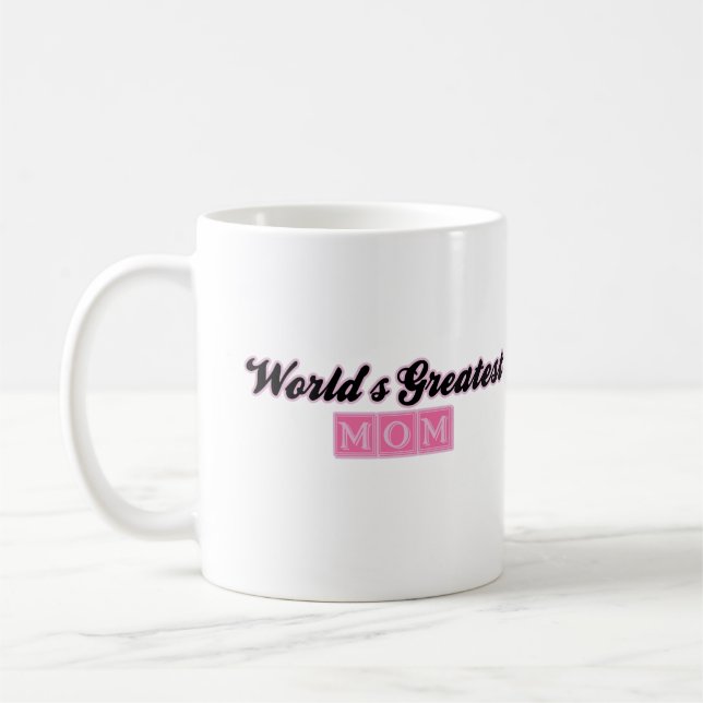 World's Greatest Mum (Pink) Coffee Mug (Left)
