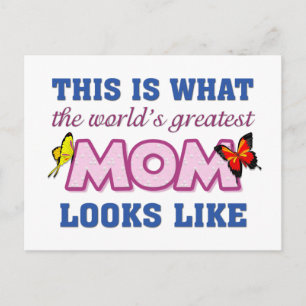 World's Greatest Mum Postcard