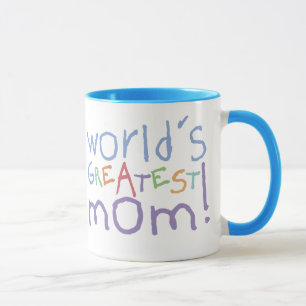 World's Greatest Mum Ringer Large Mug