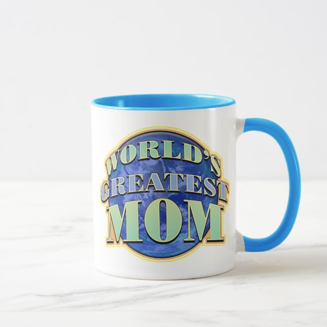 World's Greatest Mum Ringer Mug (Right)