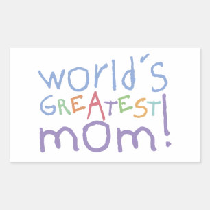 World's Greatest Mum Stickers