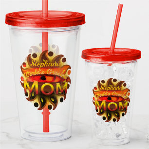 World's Greatest Mum Sunset Eye 2106 Acrylic Tumbler