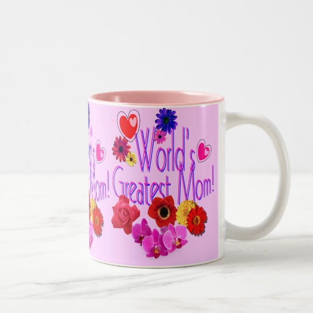 World's Greatest Mum! Two-Tone Coffee Mug (Right)