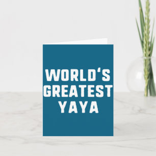 World's Greatest Nana Funny Family Long Sleeve Card