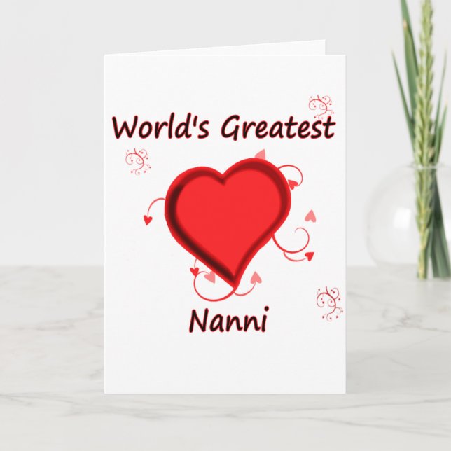 World's Greatest nanni Card (Front)