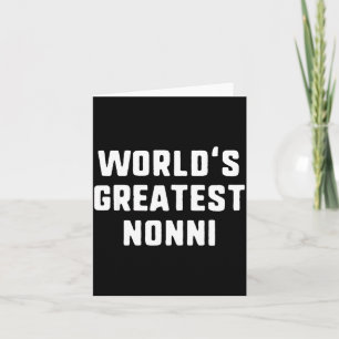 World's greatest nonni funny family card
