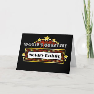 World's Greatest Notary Public Card