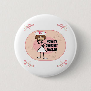 World's Greatest Nurse 6 Cm Round Badge