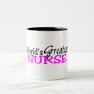 Worlds Greatest Nurse Two-Tone Coffee Mug