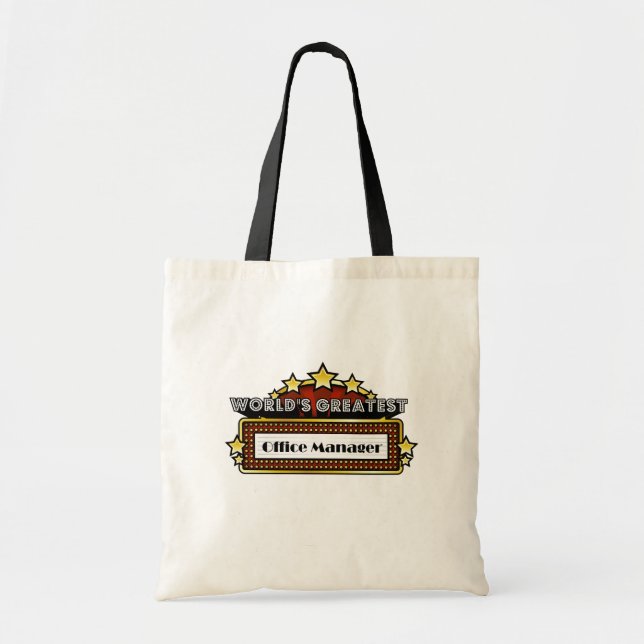 World's Greatest Office Manager Tote Bag (Front)