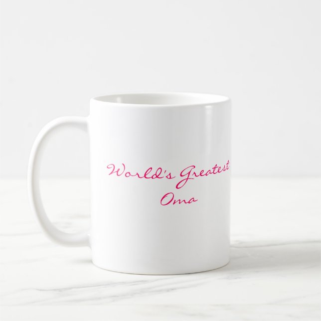 World's Greatest Oma Mug (Left)