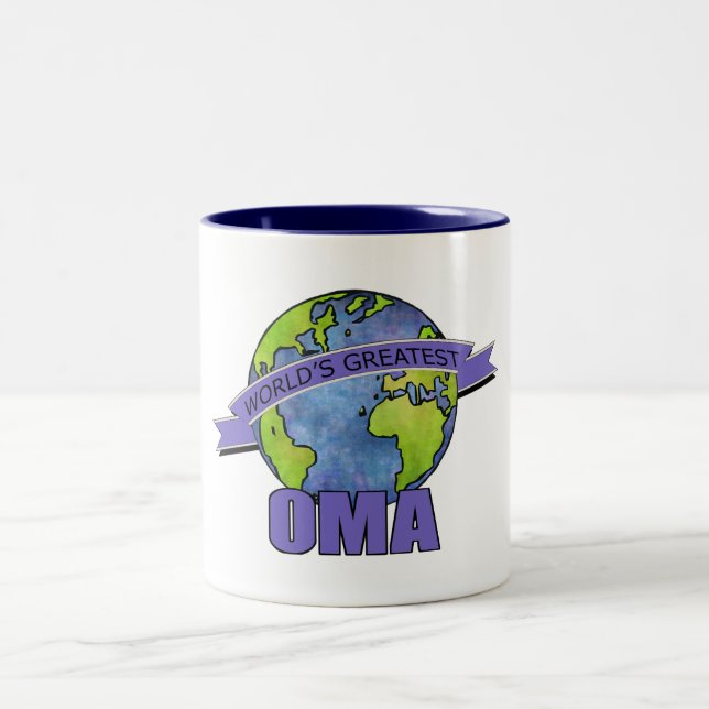 World's Greatest Oma Two-Tone Coffee Mug (Center)