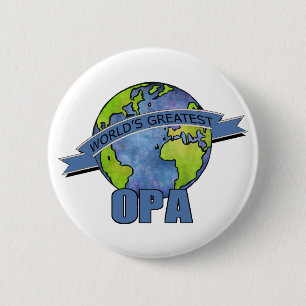 World's Greatest Opa 6 Cm Round Badge