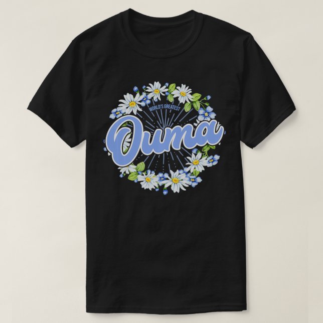 World's Greatest Ouma  Gift South African Grandma  T-Shirt (Design Front)