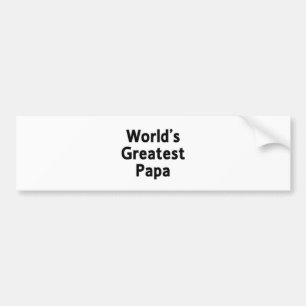 World's Greatest Papa Bumper Sticker