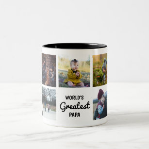 World's Greatest Papa Custom Photo Mug
