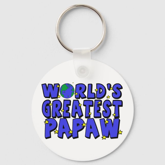 World's Greatest Papaw Key Ring (Front)