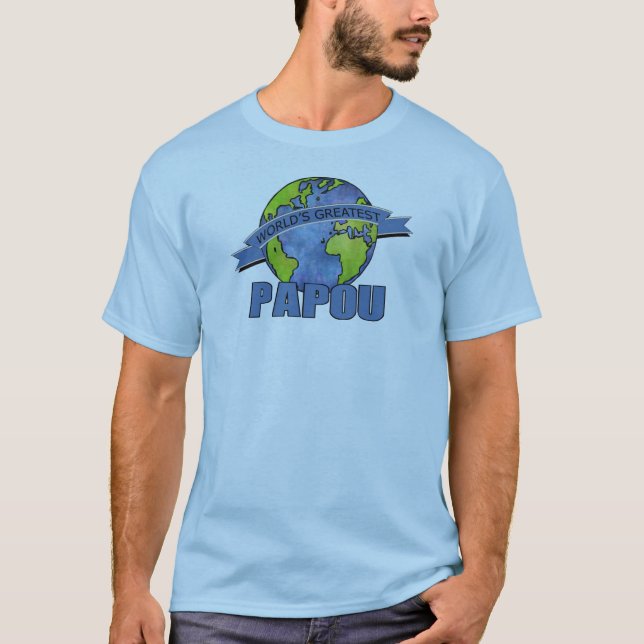 World's Greatest Papou T-Shirt (Front)