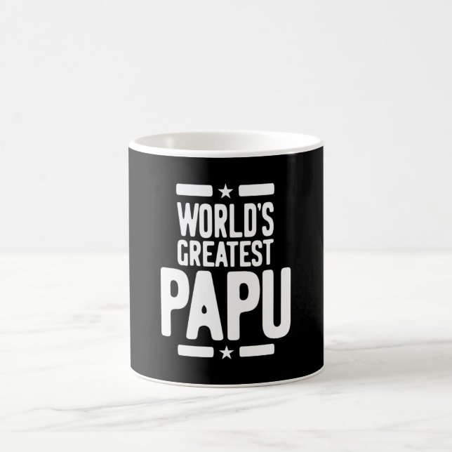 World's Greatest Papu Father Gift Coffee Mug (Center)