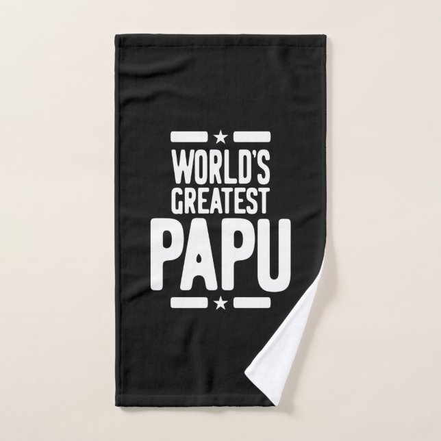 World's Greatest Papu Father Gift Hand Towel (Hand Towel)