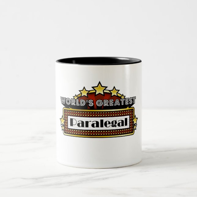 World's Greatest Paralegal Two-Tone Coffee Mug (Center)
