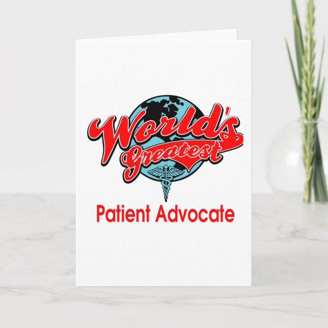 World's Greatest Patient Advocate Card (Front)