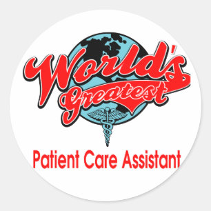 World's Greatest Patient Care Assistant Classic Round Sticker