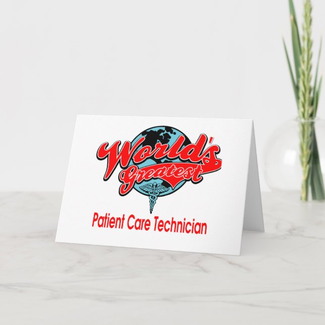 World's Greatest Patient Care Technician Card (Front)