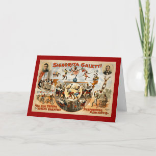 World's Greatest Performing Monkeys 1892 Card
