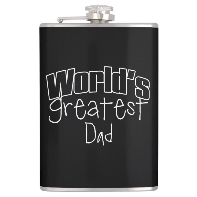 Worlds Greatest Personalised Hip Flask (Front)
